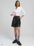 Женские кожаные короткие шорты классика