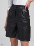 Женские кожаные короткие шорты классика