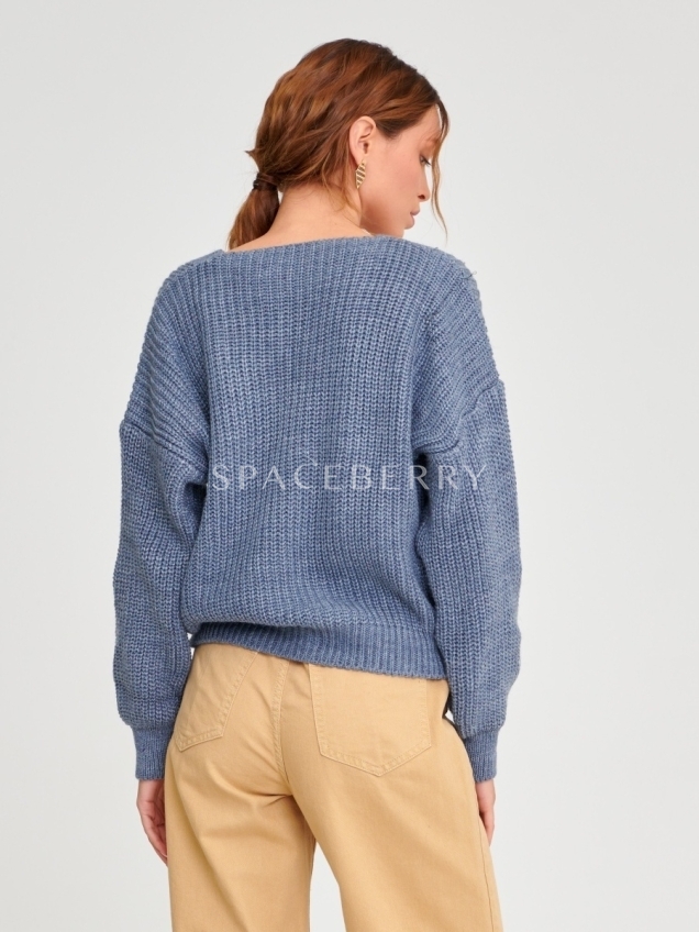 Женский вязаный кардиган оверсайз, кофта