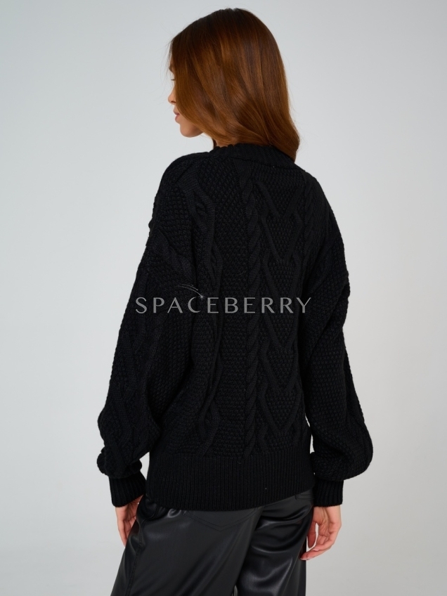 Женский вязаный кардиган оверсайз, кофта