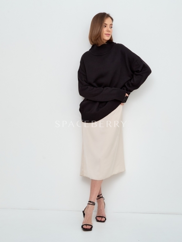 Женский вязаный свитер оверсайз, джемпер