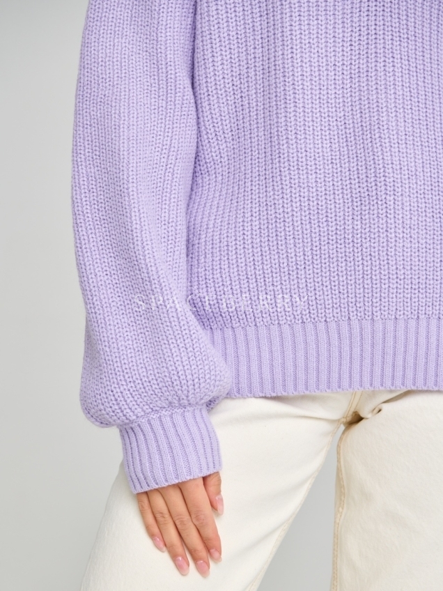 Женский вязаный свитер оверсайз, джемпер