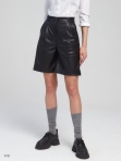 Женские кожаные короткие шорты классика