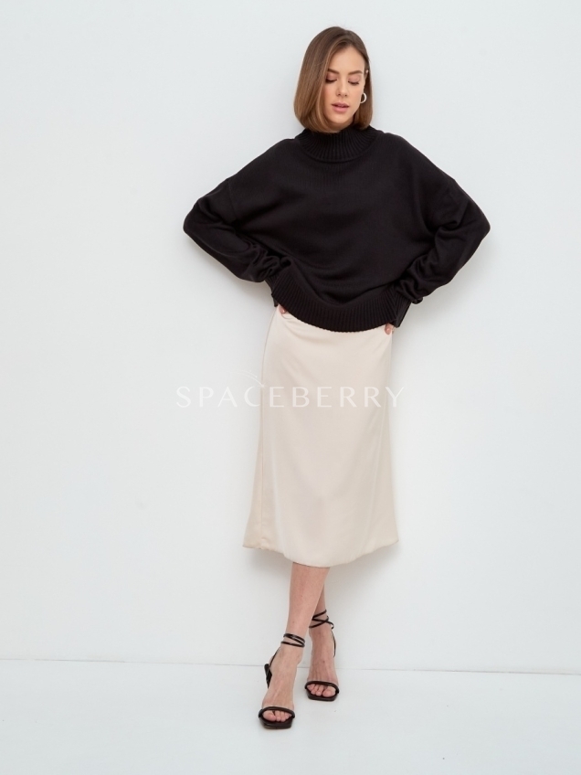 Женский вязаный свитер оверсайз, джемпер