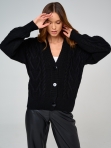 Женский вязаный кардиган оверсайз, кофта