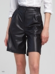 Женские кожаные короткие шорты классика
