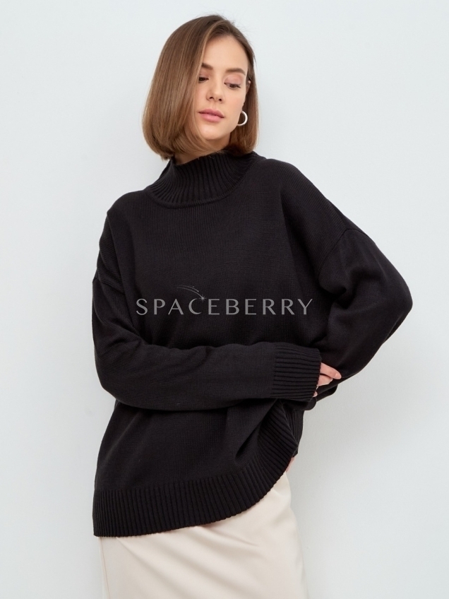 Женский вязаный свитер оверсайз, джемпер